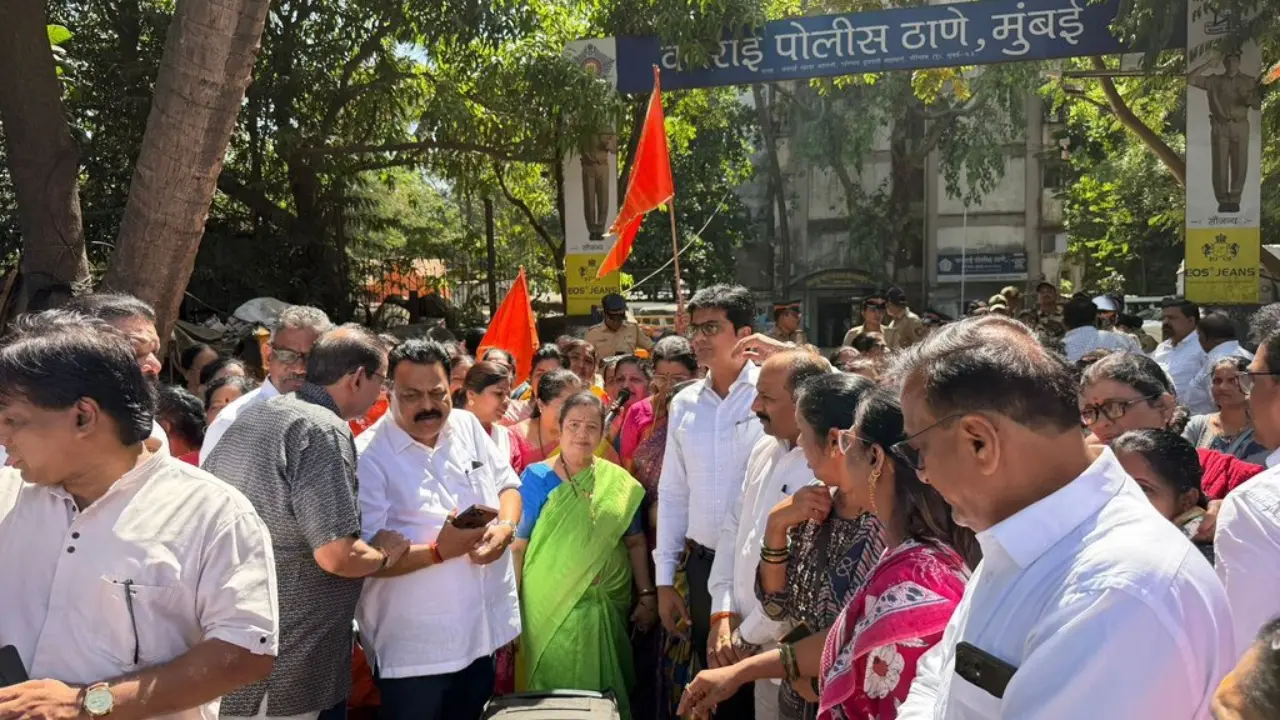 Mumbai drug overdose case: Shiv Sena (UBT) protests in Goregaon